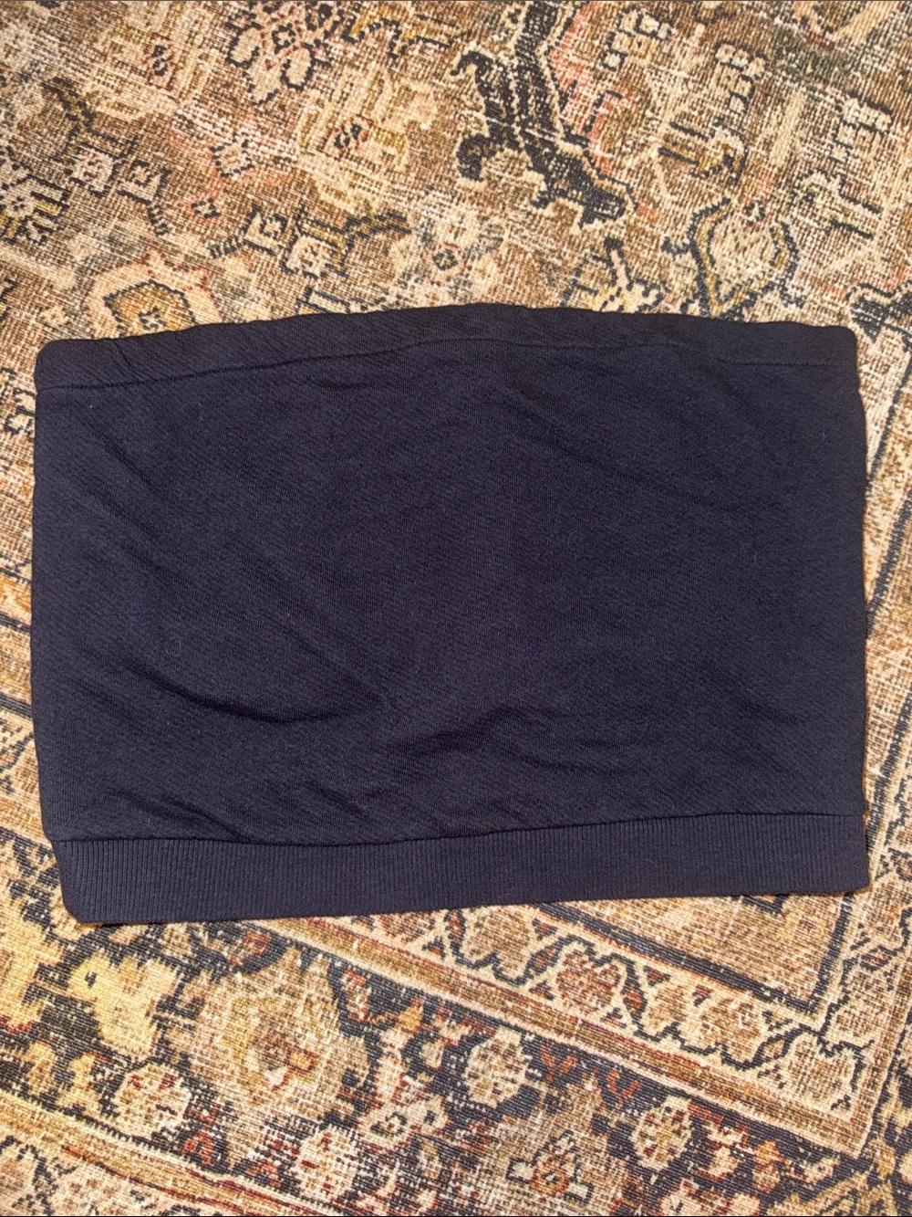 Universal Thread Women's Navy Knit Strapless Tube Top